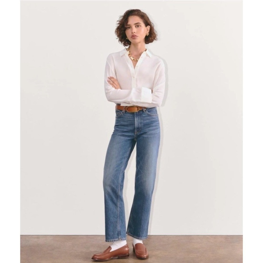 Everlane NWT Cheeky Straight Jean Women Size 25R Relaxed Fit Denim - Picture 3 of 13